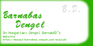 barnabas dengel business card
